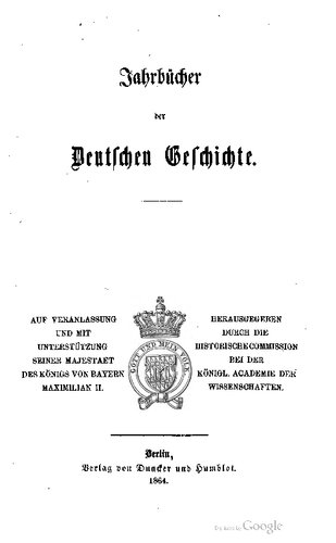 Jahrbücher des Deutsche Reichs unter Heinrich II.