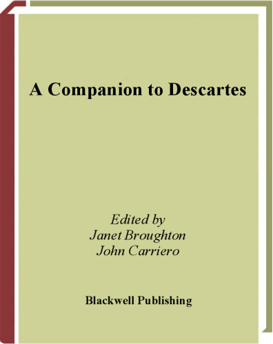 A Companion to Descartes