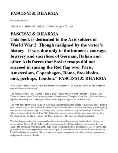 Fascism & Dharma: World War 2