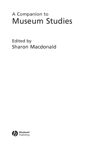 A Companion to Museum Studies 