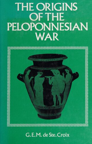 The Origins of the Peloponnesian War,