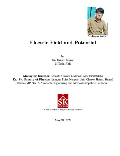 Electric Field and Potential (Concepts and Problems in Physics)