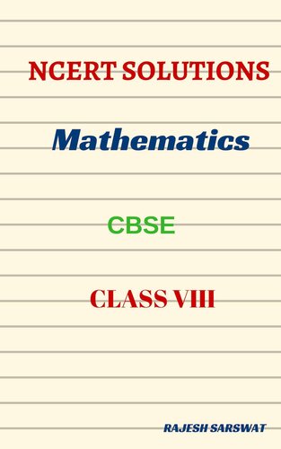 NCERT Solutions Class VIII Mathematics