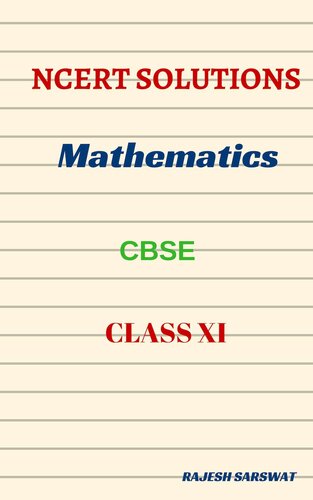 NCERT Solutions Class XI Mathematics