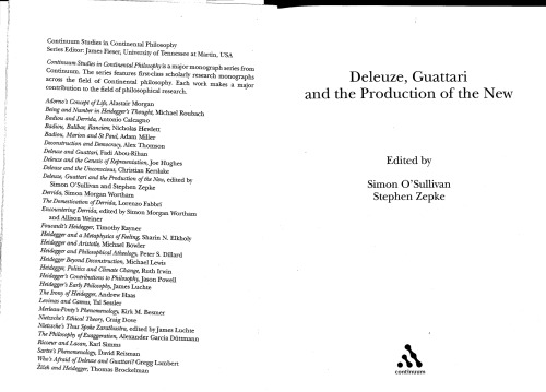 Deleuze, Guattari and the Production of the New