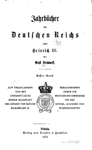 Jahrbücher des Deutschen Reichs unter Heinrich III.