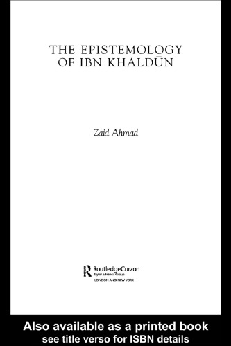 The Epistemology of Ibn Khaldun