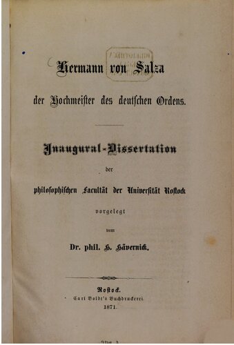 Hermann von Salza, der Hochmeister des Deutschen Ordens