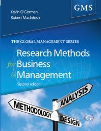 Research Methods for Business and Management : A Guide to Writing Your Dissertation