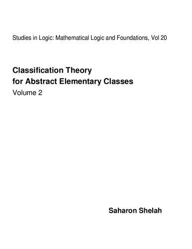 Classification Theory for Abstract Elementary Classes