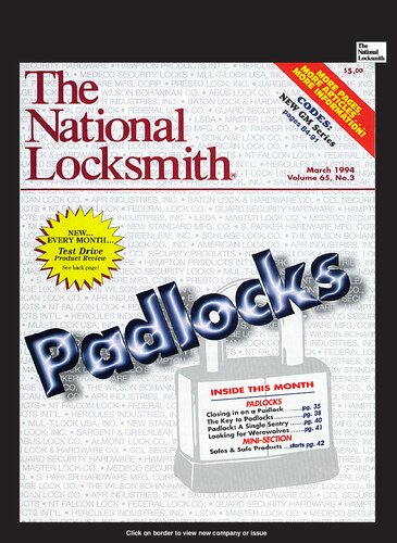 The National Locksmith: Volume 65, Number 3