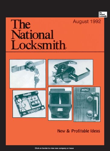 The National Locksmith: Volume 63, Number 8