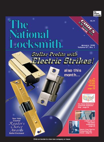 The National Locksmith: Volume 67, Number 1