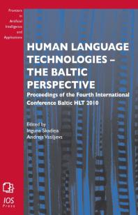 Human Language Technologies - the Baltic Perspective : Proceedings of the Fourth International Conference Baltic HLT 2010