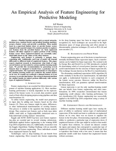 An Empirical Analysis of Feature Engineering for Predictive Modeling