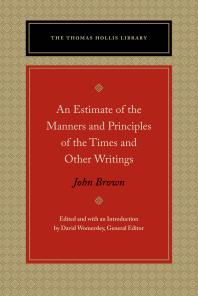 An Estimate of the Manners and Principles of the Times and Other Writings