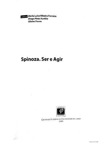 Spinoza. Ser e Agir