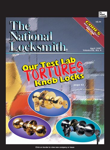 The National Locksmith: Volume 68, Number 4