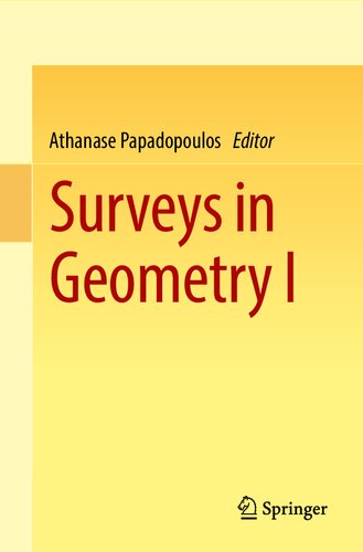 Surveys in Geometry I