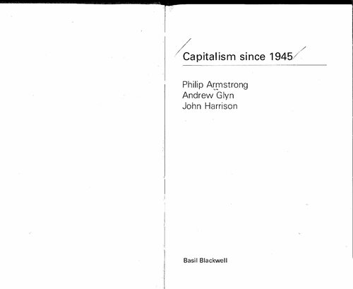 Capitalism Since 1945