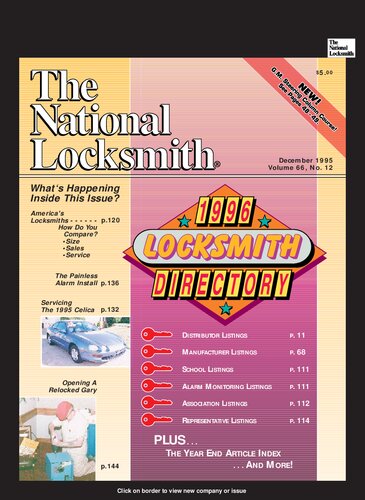 The National Locksmith: Volume 66, Number 12