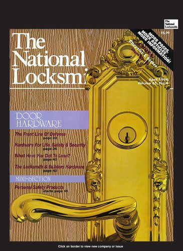 The National Locksmith: Volume 65, Number 4