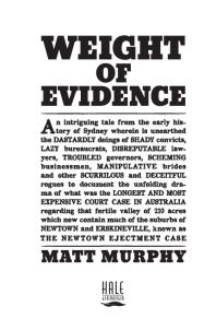 Weight of Evidence