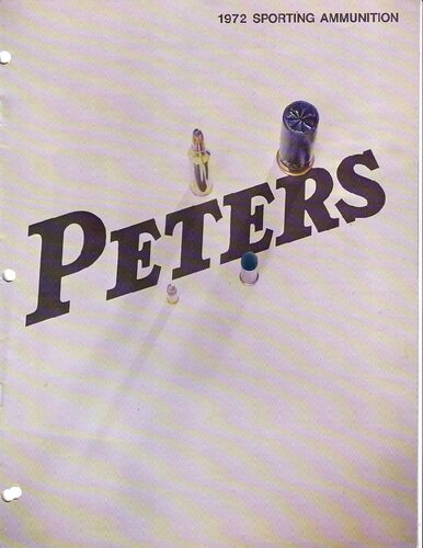 Peters Sporting Ammunition Catalog 1972