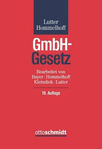 GmbH-Gesetz: Kommentar