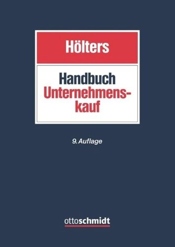 Handbuch Unternehmenskauf