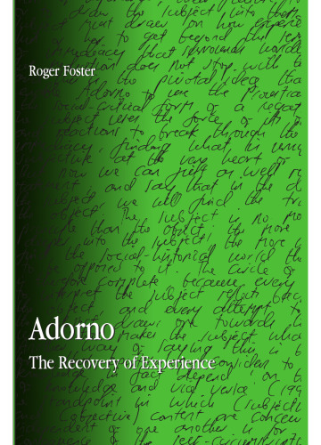 Adorno: The Recovery of Experience 