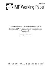 Does Economic Diversification Lead to Financial Development? Evidence from Topography