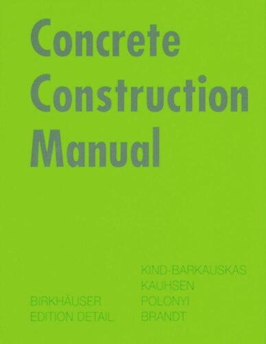 Concrete Construction Manual