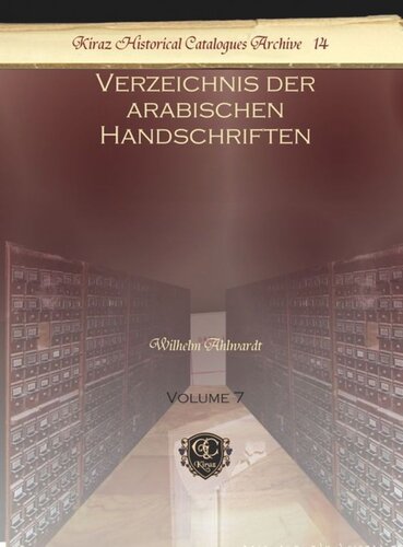 Verzeichnis der arabischen Handschriften