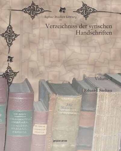 Verzeichniss der syrischen Handschriften