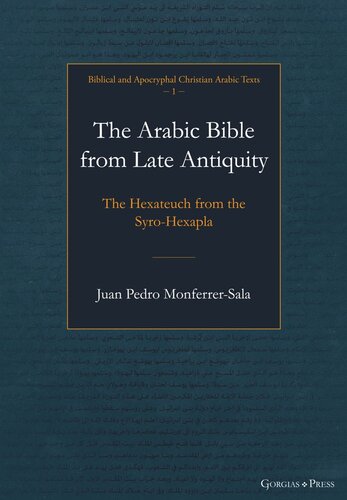 The Arabic Bible from Late Antiquity