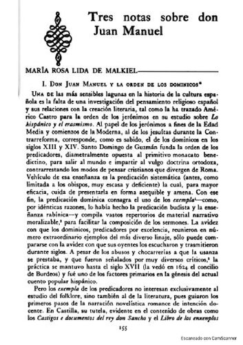 Tres notas sobre don Juan Manuel