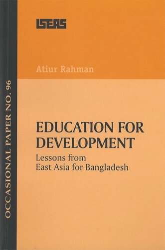 Education for Development: Lessons from East Asia for Bangladesh