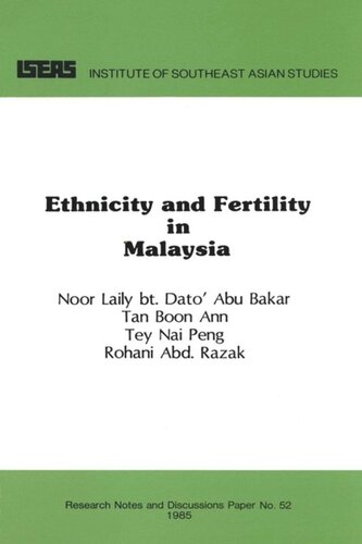 Ethnicity and Fertility in Malaysia