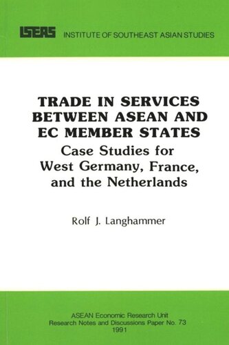 Trade in Services between ASEAN and EC Member States: Case Studies for West Germany, France, and the Netherlands