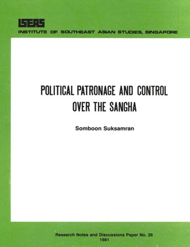 Political Patronage and Control over the Sangha