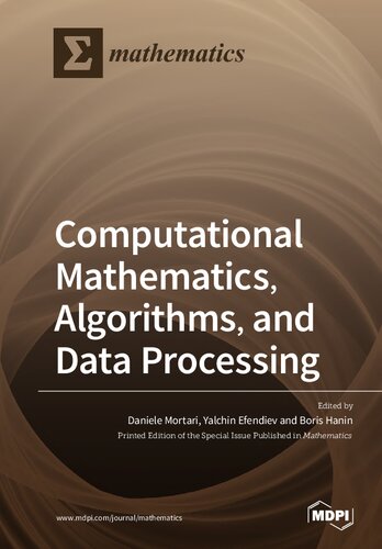 Computational Mathematics, Algorithms, and Data Processing