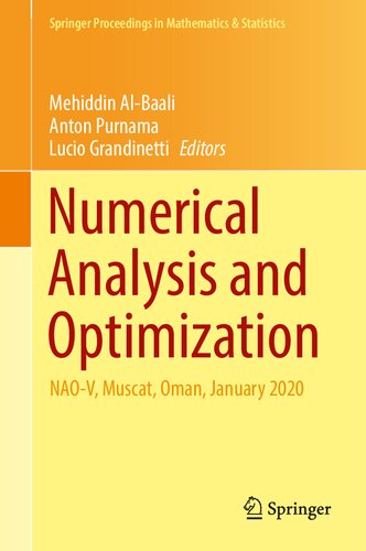 Numerical Analysis and Optimization: NAO-V, Muscat, Oman, January 2020 (Springer Proceedings in Mathematics & Statistics, 354)