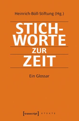 Stichworte zur Zeit: Ein Glossar