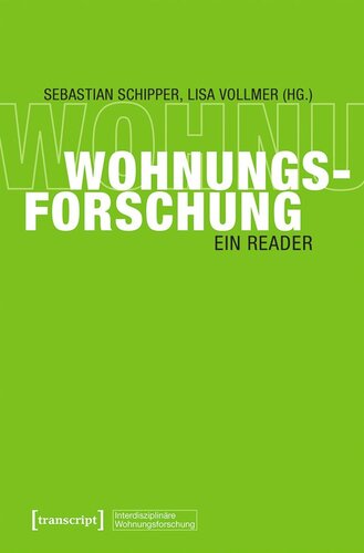 Wohnungsforschung: Ein Reader