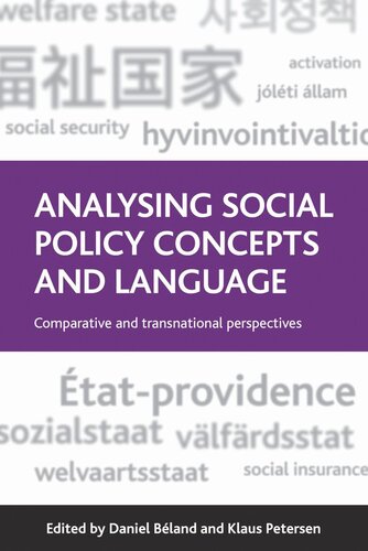 Analysing Social Policy Concepts and Language: Comparative and Transnational Perspectives