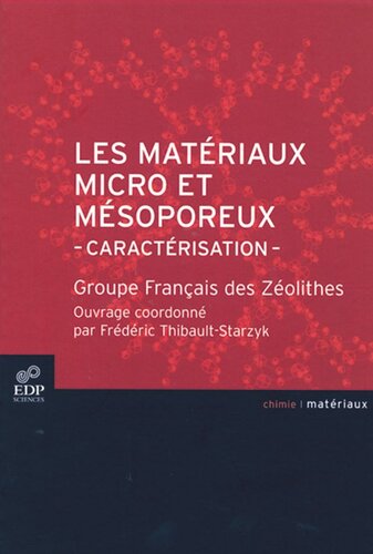 Matériaux micro et mésoporeux: Caractérisation