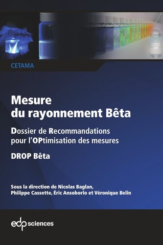 Mesure du rayonnement Bêta: Dossier de Recommandations pour l’OPtimisation des mesures - DROP Bêta