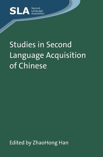 Studies in Second Language Acquisition of Chinese