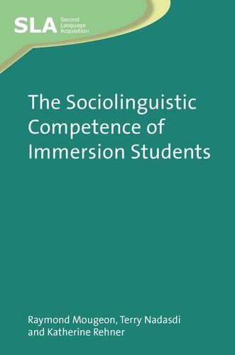 TheSociolinguistic Competence of Immersion Students